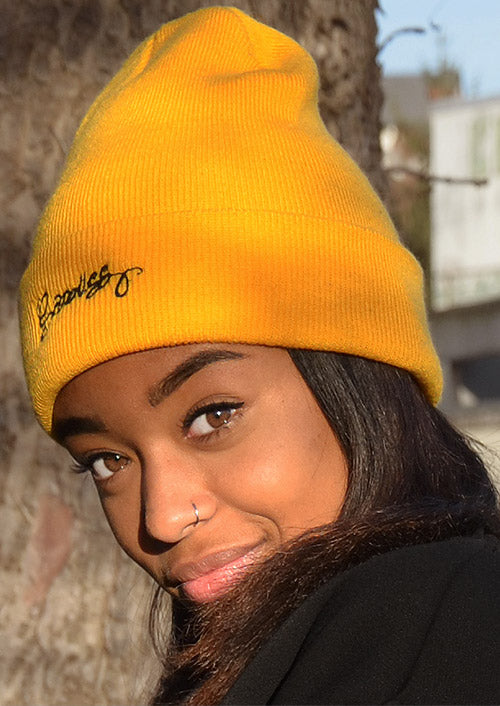 Bonnet Sanouss Jaune Moutarde