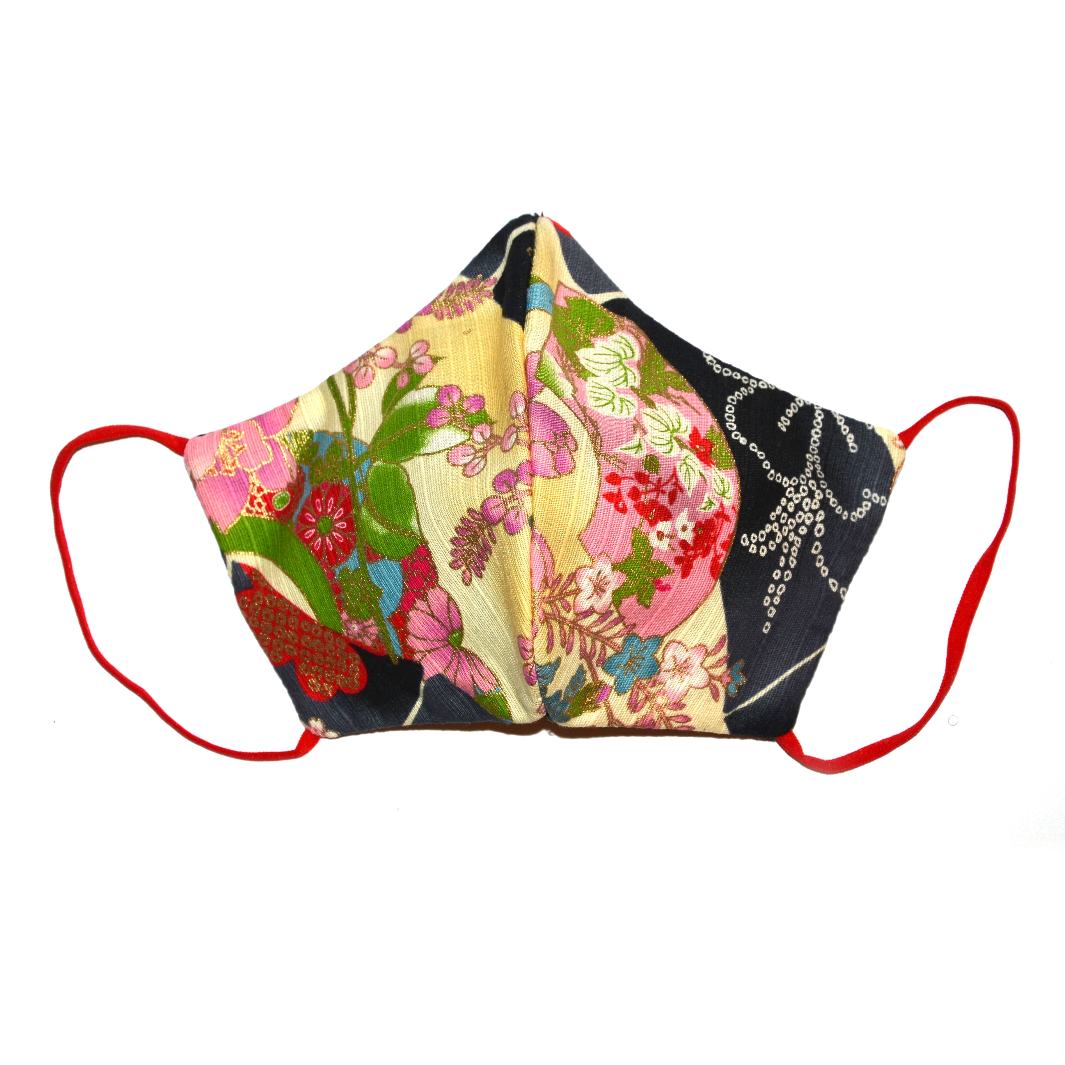 Masque tissu kimono japonnais