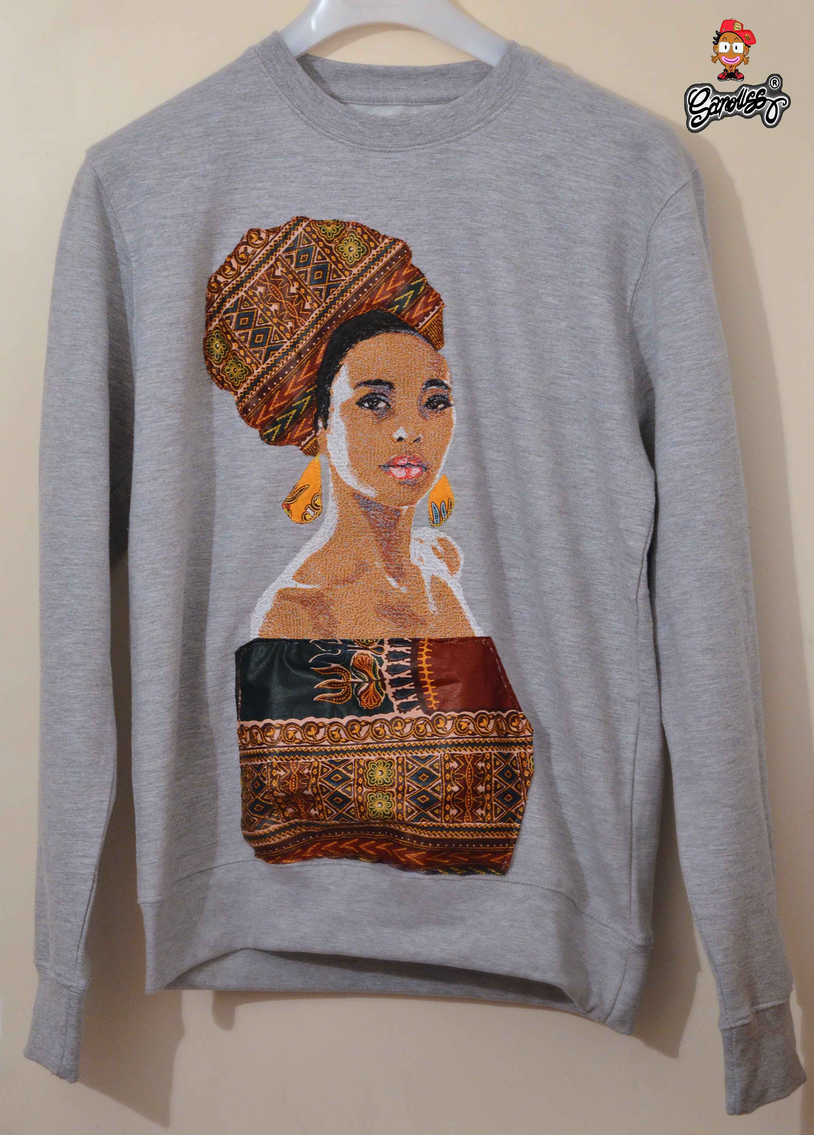 Dloki sweat ( Broderie + tissu )