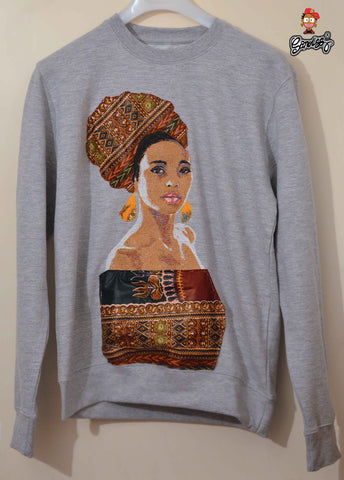 Dloki sweat ( Broderie + tissu )