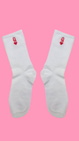 Chaussettes brodées Dame de Cœur ❤️