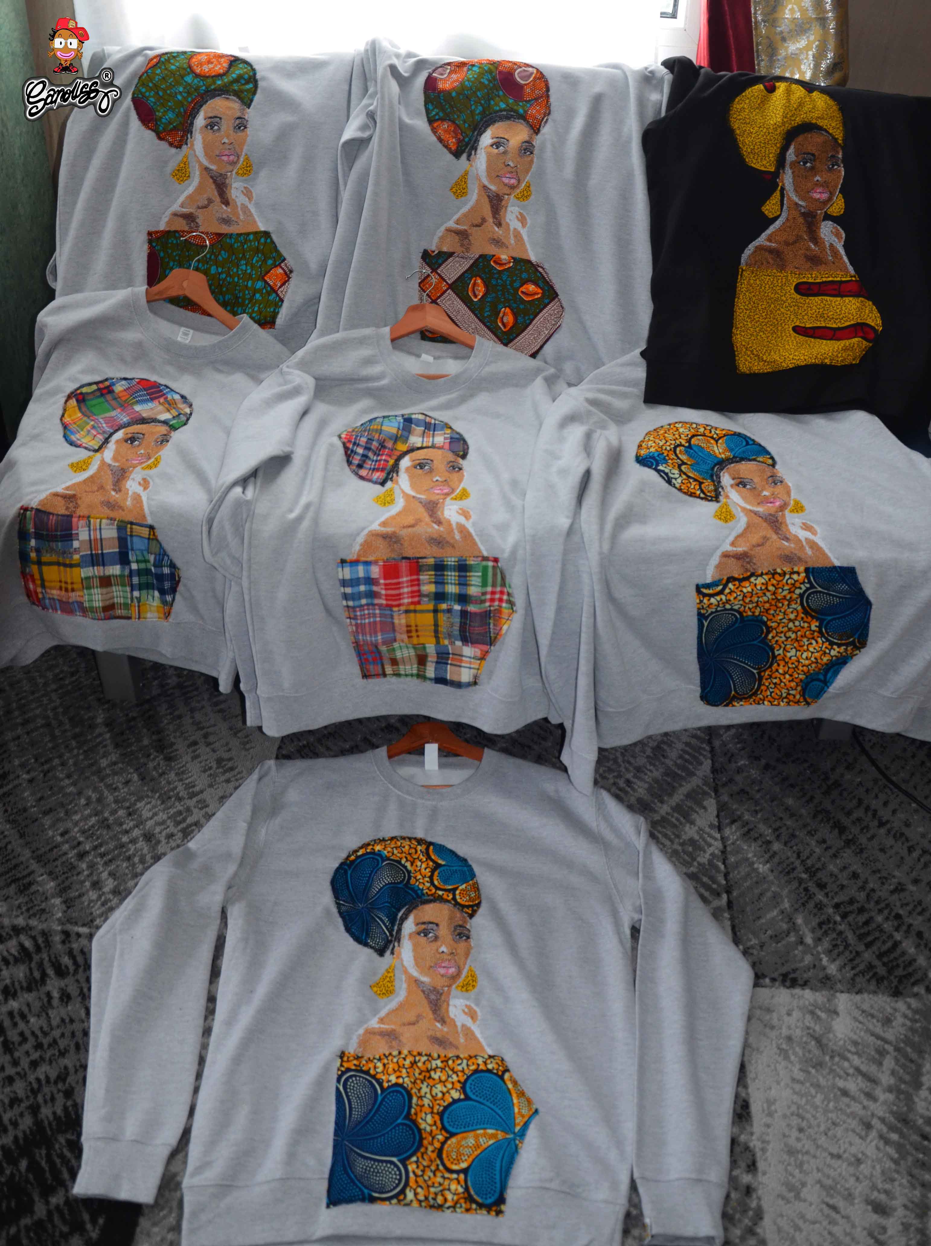 Dloki sweat ( Broderie + tissu )